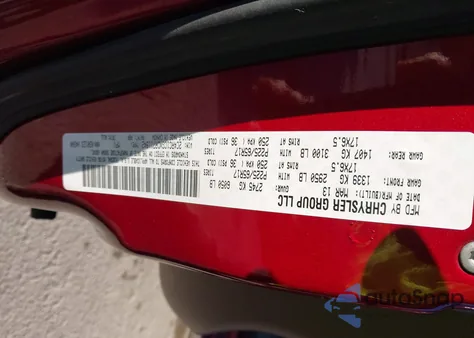 2013 Chrysler Town & Country Touring-L z USA, uszkodzony, nr VIN 2C4RC1CGXDR711942